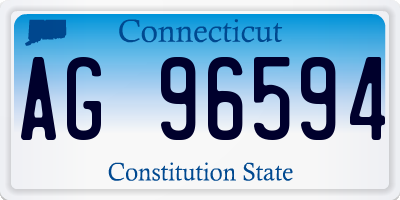 CT license plate AG96594