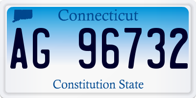CT license plate AG96732