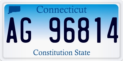 CT license plate AG96814
