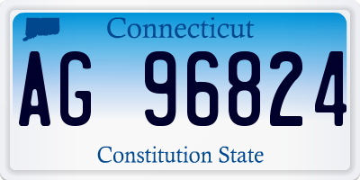 CT license plate AG96824
