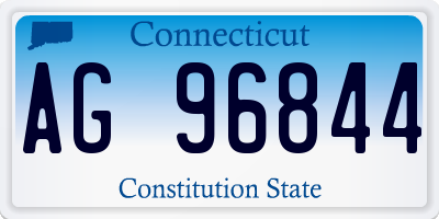 CT license plate AG96844