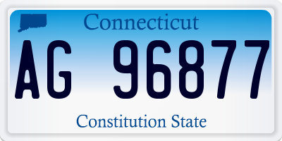 CT license plate AG96877