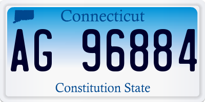CT license plate AG96884
