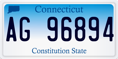 CT license plate AG96894