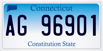 CT license plate AG96901