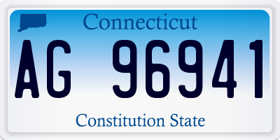 CT license plate AG96941