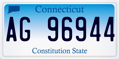 CT license plate AG96944