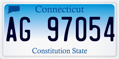 CT license plate AG97054