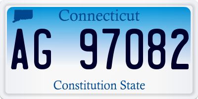 CT license plate AG97082