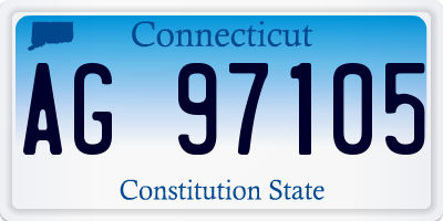 CT license plate AG97105