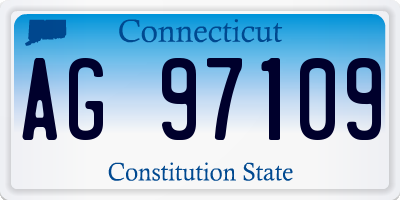 CT license plate AG97109
