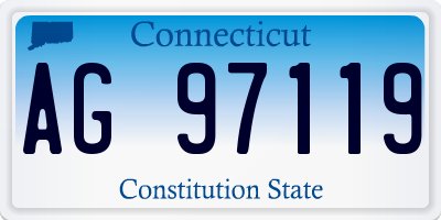 CT license plate AG97119