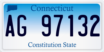 CT license plate AG97132