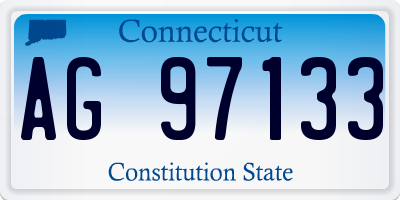 CT license plate AG97133