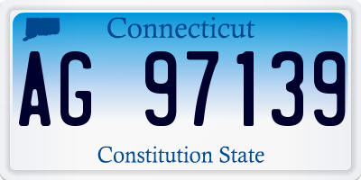 CT license plate AG97139