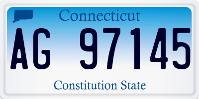 CT license plate AG97145
