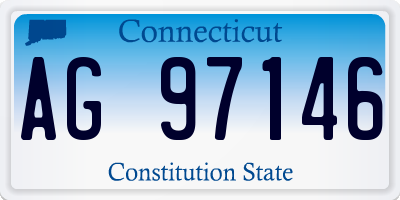 CT license plate AG97146