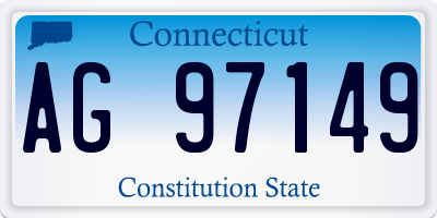 CT license plate AG97149