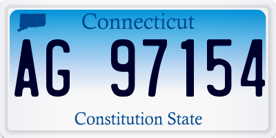 CT license plate AG97154