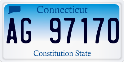 CT license plate AG97170