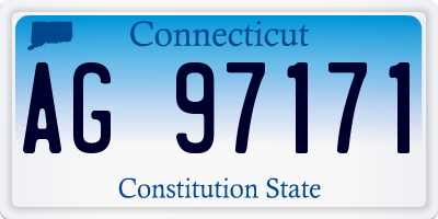 CT license plate AG97171