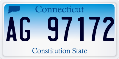 CT license plate AG97172
