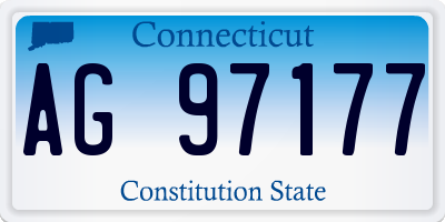 CT license plate AG97177