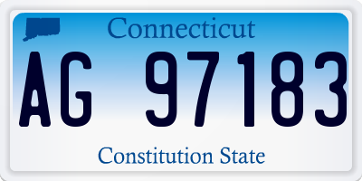 CT license plate AG97183