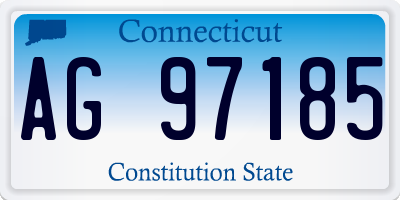 CT license plate AG97185