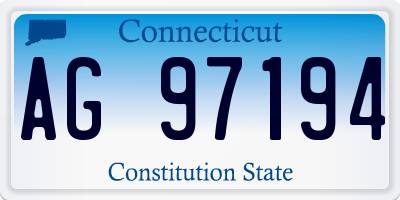 CT license plate AG97194