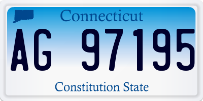 CT license plate AG97195