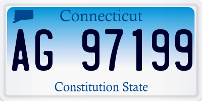 CT license plate AG97199