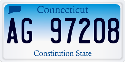 CT license plate AG97208