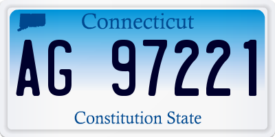 CT license plate AG97221