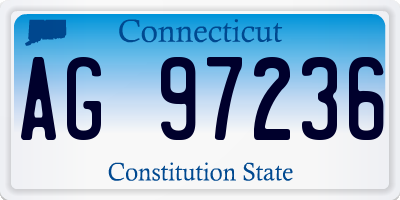 CT license plate AG97236