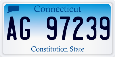 CT license plate AG97239