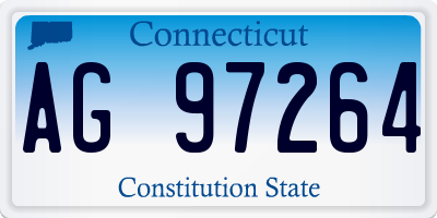 CT license plate AG97264