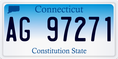 CT license plate AG97271