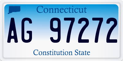 CT license plate AG97272