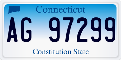 CT license plate AG97299