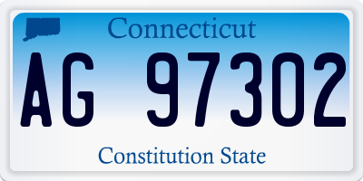 CT license plate AG97302