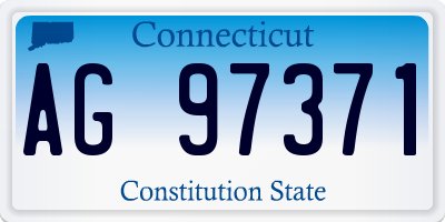 CT license plate AG97371