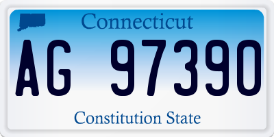 CT license plate AG97390