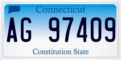 CT license plate AG97409