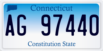 CT license plate AG97440