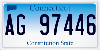 CT license plate AG97446