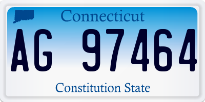 CT license plate AG97464
