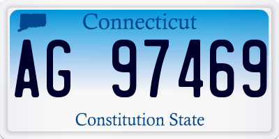CT license plate AG97469