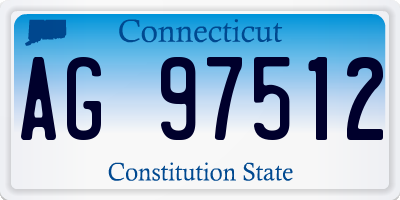 CT license plate AG97512