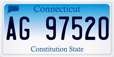 CT license plate AG97520